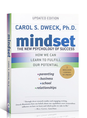 思维模式:全新的成功心理学 看见成长的自己 Mindset  Carol Dweck 比尔盖茨推荐 The New Psychology of Success  英文原版