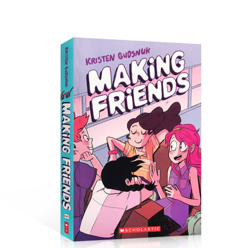 预售英文原版Making Friends 交朋友 提升儿童英语阅读全彩版漫画书 中小学生课后趣味读物故事绘本Kristen Gudsnuk学乐童书8-15岁
