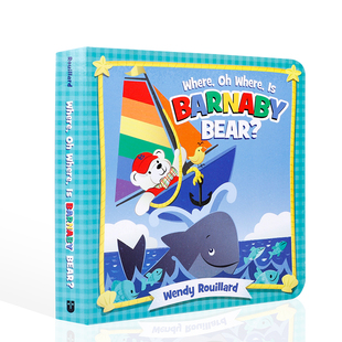 Barnaby Bear?巴纳比熊在哪里 英文原版 在哪里？幼儿英语启蒙认知图画书绘本早教读物童书正版 哦 进口纸板 Where