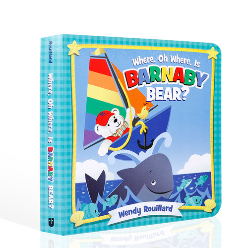 英文原版 Where, Oh Where, Is Barnaby Bear?巴纳比熊在哪里，哦，在哪里？幼儿英语启蒙认知图画书绘本早教读物童书正版进口纸板