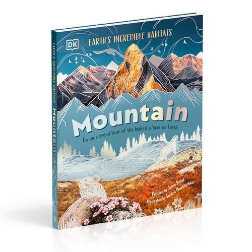 英文原版Habitat: MountainsDK漫步栖息地 高山世界上壮观的10座山脉以及生活在其中的动植物科普读物 高山自然 全彩插图精装