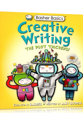 进口英文原版教辅书籍好玩的科学书Basher Basics Creative Writing英语写作指南小学生课外英语辅导书平装图文书趣味学习健康成长