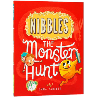 英文原版 Nibbles: The Monster Hunt 啃书小黄怪尼宝之寻兽师 洞洞书小机关翻翻游戏趣味故事 儿童宝宝互动阅读幽默搞笑绘本