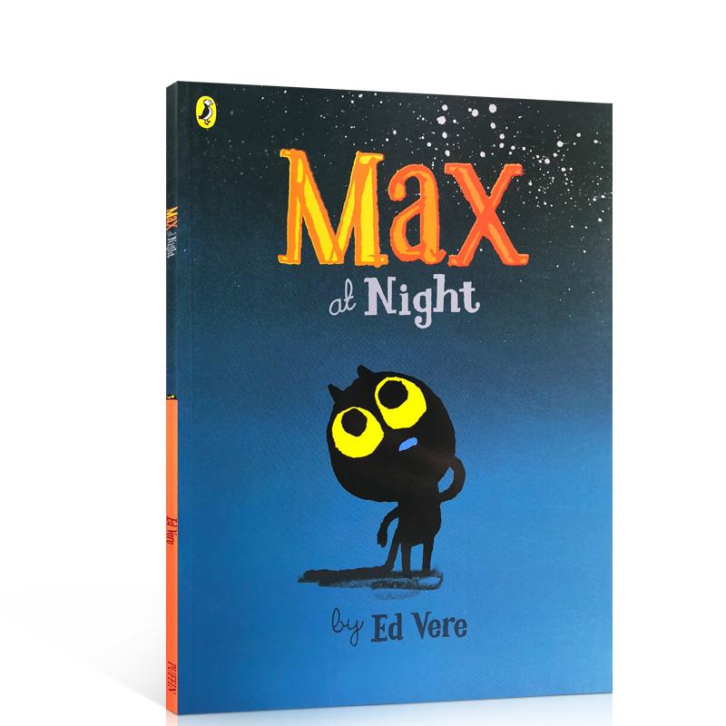 英文原版进口Max at Night夜晚的麦克斯 0-3-6岁幼儿情商培养儿童睡前故事书宝宝早教启蒙认知图画正版书亲子读物英语幽默全彩绘本