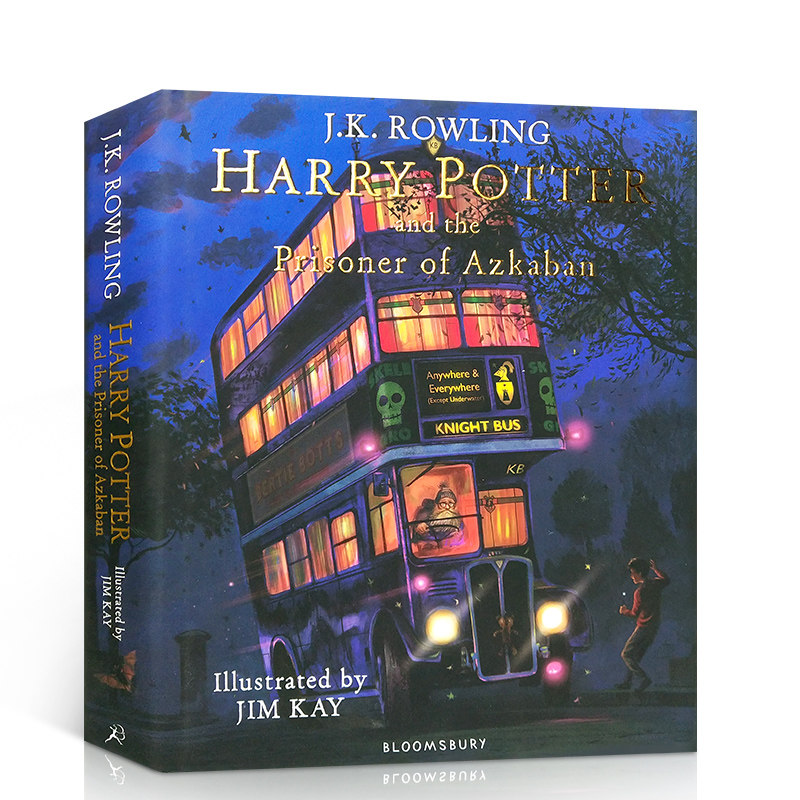 哈利波特阿兹卡班的囚徒Harry Potter and the Prisoner of Azkaban 英文原版小说 精装大开全彩绘插图版JK罗琳
