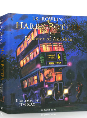 哈利波特阿兹卡班的囚徒Harry Potter and the Prisoner of Azkaban 英文原版小说 精装大开全彩绘插图版JK罗琳