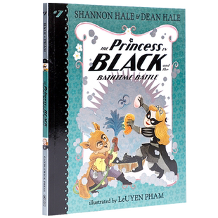 英文原版The Princess in Black and the Bathtime Battle黑衣公主与沐浴之战儿童学生英语课外阅读桥梁漫画书Candlewick送音频