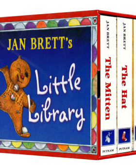 【送音频】英文原版绘本Jan Brett 经典3册盒装Jan Brett's Little Library 汪培珽第五阶段纸板图画书 儿童趣味故事阅读英语读物