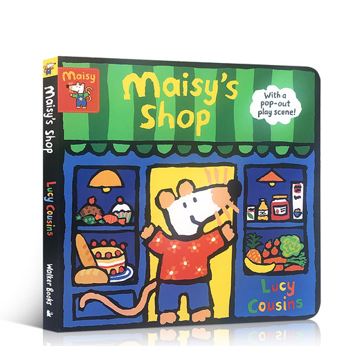 小鼠波波的商店 英文原版绘本 Maisy's Shop With a pop-out play scene 亲子互动阅读书籍 立体游戏玩具操作纸板书