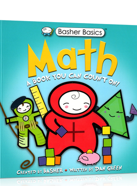 英文原版 数学基础知识：数学一本你可以信赖的书 Basher Basics: Math: A Book You Can Count on少儿小学生英语教辅好玩的科学书