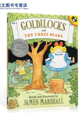 送音频英文原版Goldilocks and the Three Bears金发姑娘和三只小熊凯迪克银奖吴敏兰绘本3-8岁推荐书单睡前幼儿童英语故事书