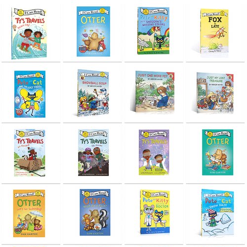 100元8本My First I can read预备级系列Otter水獭Pete the Kitty皮特猫Cat Little Critter小毛怪icanread英语绘本Petethecat