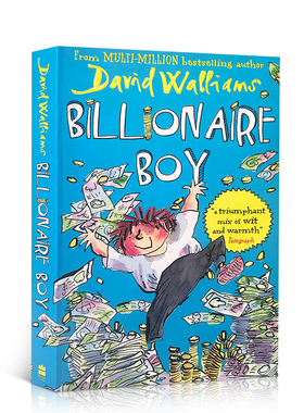 预售英文原版亿万男孩 Billionaire Boy David Walliams青少年文学大卫少年幽默小说 幽默成长小说 罗尔德达尔继承人