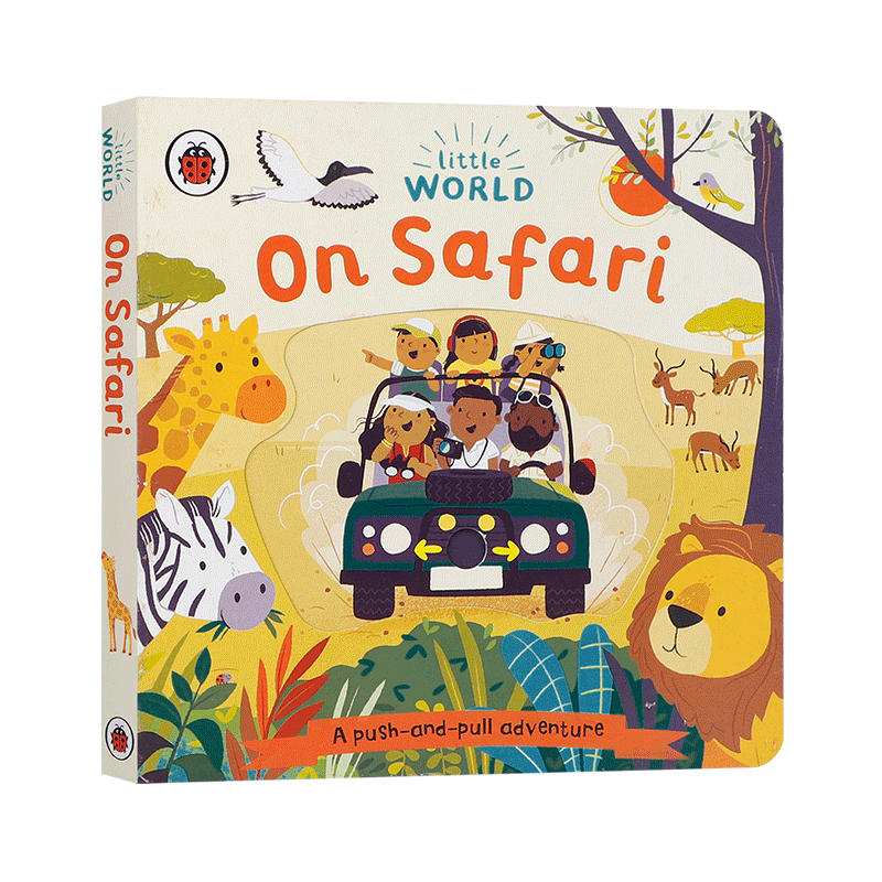 英文原版绘本Little World: On Safari野生动物园Ladybird出版3-5岁在农场城市月球At The Airport机场购物森林火车To The Moon