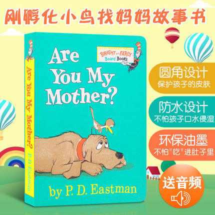 英文原版Are you my mother?刚孵化小鸟找妈妈故事书Dr. Seuss苏斯博士ABC Hop on Pop Fox in Socks The Foot脚Eye眼Ear耳朵Book