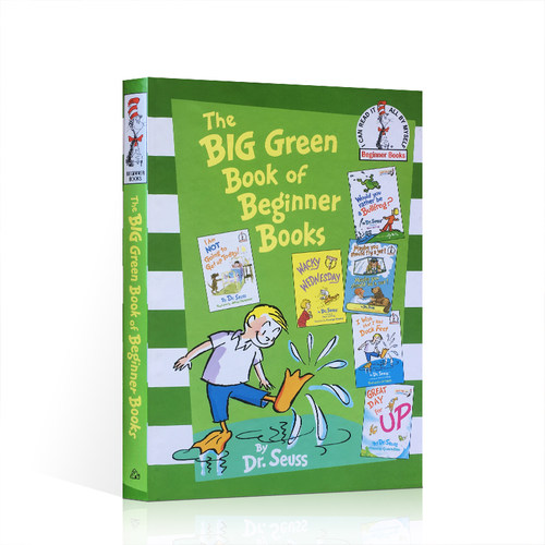 苏斯博士入门故事6合1 英文原版绘本 The Big Green Book of Beginner Books大绿书Dr Seuss  I am not going to get up today