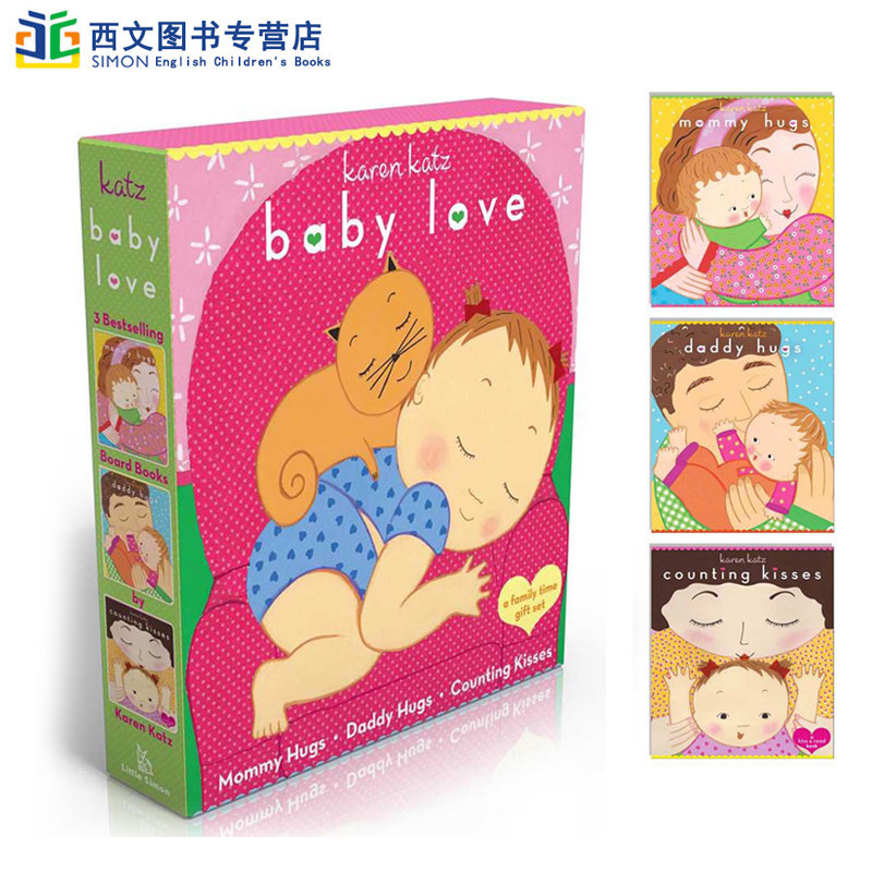 love mummy daddy hugs counting kisses 3本幼儿启蒙认知英文原版