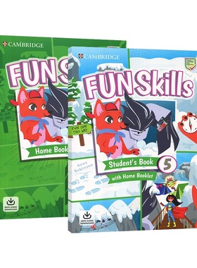 英文原版Fun Skills 2020新版剑桥少儿英语YLE考试五级级官方备考书 Level 5  学生套装(主课本+练习册)剑桥少儿英语备考书