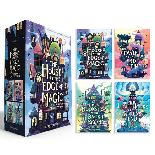 预售英文原版The House at the Edge of Magic Paperback Collection边缘之家魔法1-4册盒装儿童魔法奇幻小说平装小说10-14岁