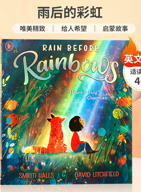 英文原版绘本 Rain Before Rainbows 彩虹前的雨 3-5岁低幼儿童英语启蒙认知绘本 宝宝睡前故事书图画书 亲子互动共读早教书