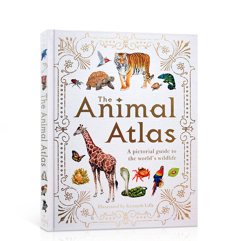 预售DK-The Animal Atlas : A Pictorial Guide to the World’s Wildlife 英文原版 动物地图 DK科普读物儿童英语启蒙认知书籍