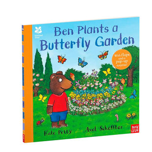 英文原版National Trust: Ben Plants a Butterfly Garden小熊的蝴蝶园植物是如何生长的科普绘本 花卉植物 园艺种植平装绘本