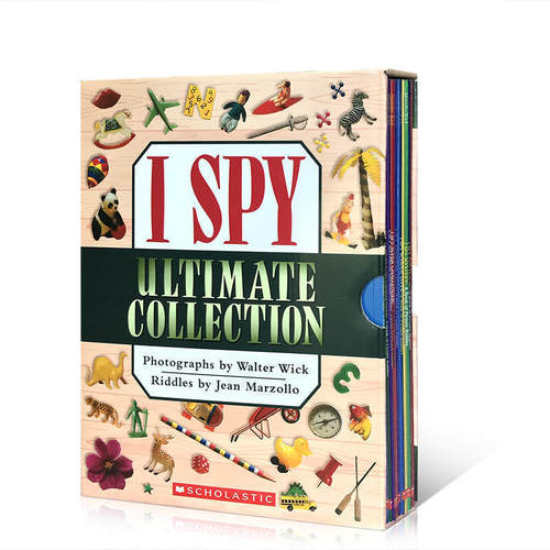 Scholastic 英文原版 I Spy 视觉大发现系列10册 Ultimate Collection 礼盒装 3-8岁 单词智力开发奇妙益智图书 锻炼宝宝手眼协调