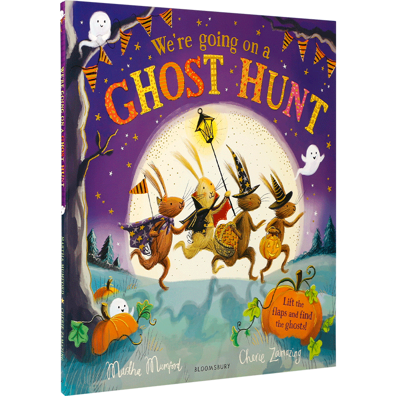 我们要去捉鬼! We're Going on a Ghost Hunt 万圣节主题 冒险故事 生动有趣 2-6岁 和兔子冒险 节日主题 平装 绘本