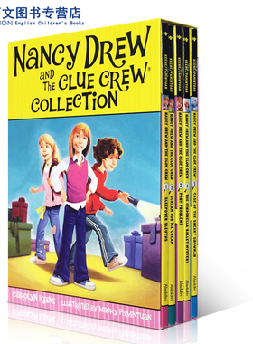 英文原版The Nancy Drew and the Clue Crew Collection1-5本 侦探故事 桥梁章节书盒装