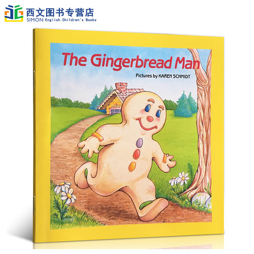 英文原版进口绘本 the gingerbread man 姜饼人儿童图书 国外经典童话故事图画书 3-6岁幼儿英语早教启蒙阅读童书