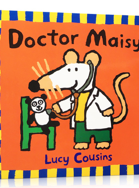 英文原版绘本Doctor Maisy 小鼠波波当医生平装绘本作者Lucy Cousins儿童亲子早教互动启蒙读物英语训练辅导故事图画书