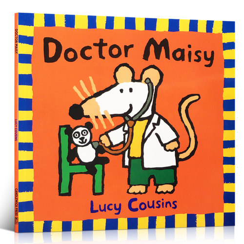 英文原版绘本Doctor Maisy 小鼠波波当医生平装绘本作者Lucy Cousins儿童亲子早教互动启蒙读物英语训练辅导故事图画书
