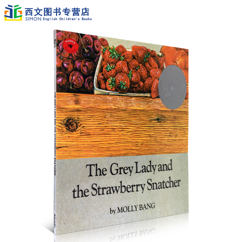 英文原版进口绘本 Grey Lady and Strawberry Snatcher 无字书