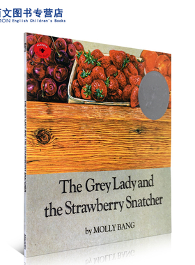 英文原版进口绘本 Grey Lady and Strawberry Snatcher 无字书