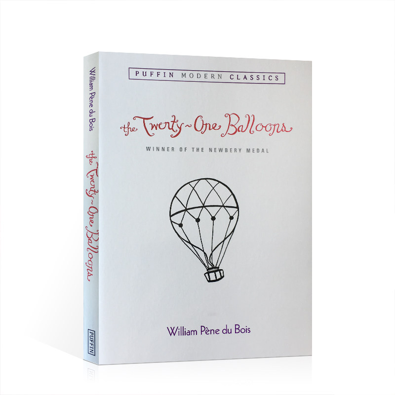 预售The Twenty-One Balloons二十一个气球 英文原版英语绘本国外获奖 经典1948年纽伯瑞金奖小说中小学生寒暑假书单学校推荐图片
