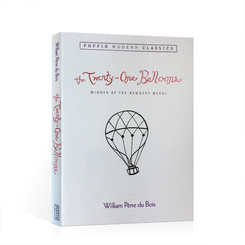 The Twenty-One Balloons二十一个气球 英文原版英语绘本国外获奖 经典1948年纽伯瑞金奖小说中小学生寒暑假书单学校推荐