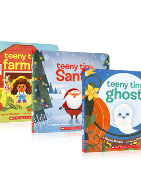 英文原版 Scholastic：Teeny Tiny 小小的 系列3本 Cartwheel Books出版 0-2岁幼儿宝宝启蒙益智友谊培养纸板书绘本