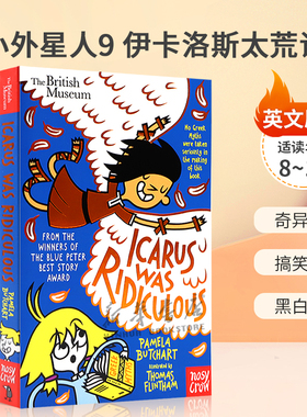英文原版 Baby Aliens #9: Icarus Was Ridiculous 小小外星人9伊卡洛斯太荒谬了伊兹和朋友们的神秘冒险奇异故事 黑白插图