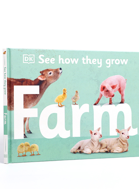 英文原版进口See How They Grow Farm看看他们是如何种植农场的DK出版3-5岁低幼儿童启蒙认知英语绘本帮助宝宝认知世界探索
