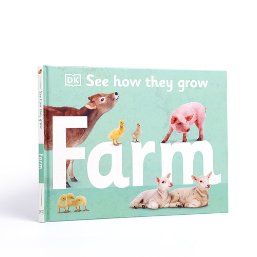 英文原版进口See How They Grow Farm看看他们是如何种植农场的DK出版3-5岁低幼儿童启蒙认知英语绘本帮助宝宝认知世界探索