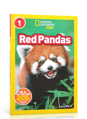 英文原版进口绘本National Geographic Kids Readers:Red Pandas小熊猫 Level1一阶段国家地理分级阅读初阶低幼儿童英语启蒙