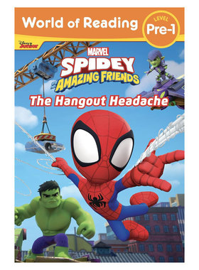 英文原版World of Reading Pre1:Spidey and His Amazing Friends: The Hangout Headache蜘蛛侠和他的神奇朋友绿巨人分级读物