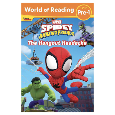 英文原版World of Reading Pre1:Spidey and His Amazing Friends: The Hangout Headache蜘蛛侠和他的神奇朋友绿巨人分级读物