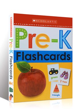 学乐认知学习闪卡Get Ready for Pre-K Flashcards Scholastic Early Learners 低幼儿童启蒙早教益智 英文原版亲子阅读边学边玩