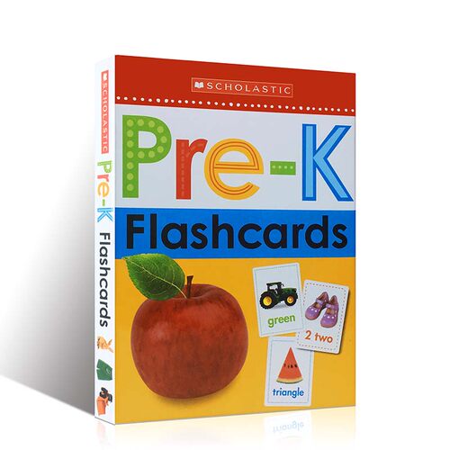 学乐认知学习闪卡Get Ready for Pre-K Flashcards Scholastic Early Learners 低幼儿童启蒙早教益智 英文原版亲子阅读边学边玩