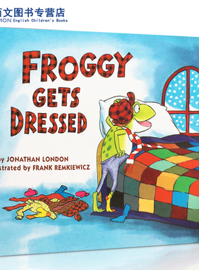 送音频Froggy Gets Dressed100本书单吴敏兰绘本123平装大开小青蛙穿衣服美国百本需读低幼儿英语启蒙英文原版书籍绘本儿童