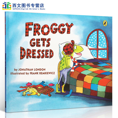 送音频Froggy Gets Dressed100本书单吴敏兰绘本123平装大开小青蛙穿衣服美国百本需读低幼儿英语启蒙英文原版书籍绘本儿童