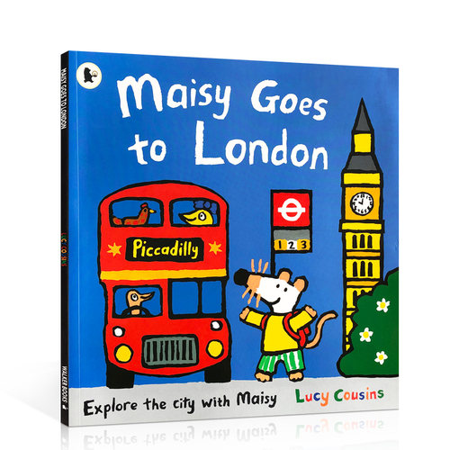 英文原版书小鼠波波去伦敦Maisy Goes to London幼儿儿童英语启蒙认知绘本廖彩杏推荐书单亲子互动学习进口读物Lucy Cousins