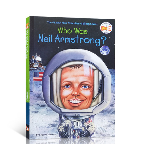 预售英文原版阿姆斯特朗是谁？Who Is Neil Armstrong?Who Was/Is系列美国历史名人科普认知中小学生课外英语读物 进口正版书