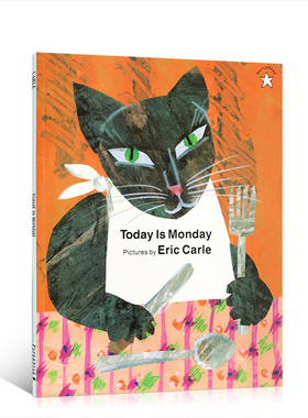 送音频英文原版绘本Today Is Monday今天是星期一平装eric carle艾瑞卡尔爷爷英语启蒙儿歌图画书廖彩杏张湘君书单0-3-4-5-6岁
